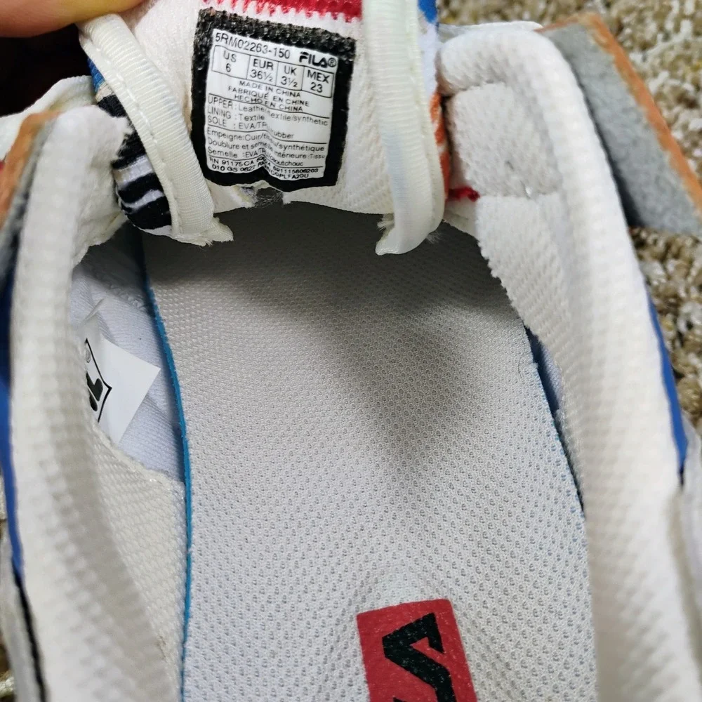 Fila Renno Animal Women's‎ Sneakers Size 6 Multicolor Retro Running Shoes